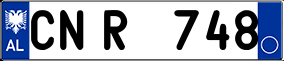 Trailer License Plate